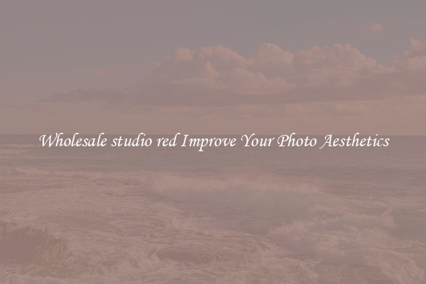 Wholesale studio red Improve Your Photo Aesthetics