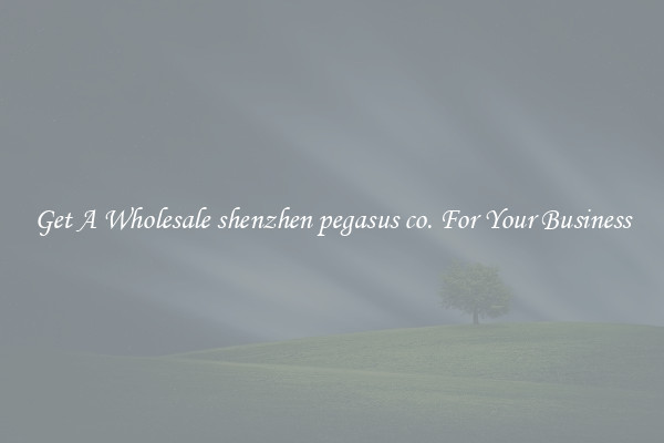 Get A Wholesale shenzhen pegasus co. For Your Business
