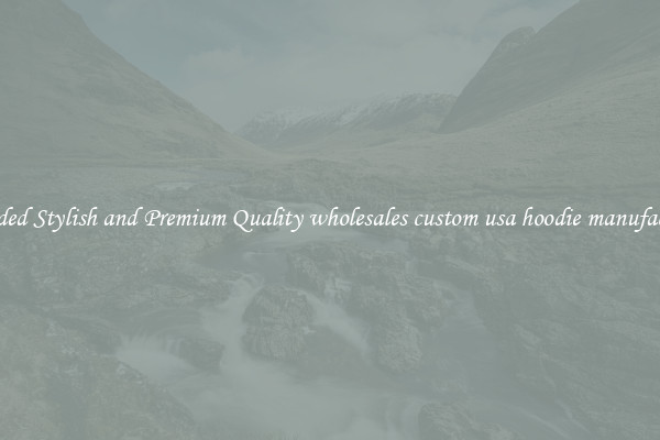 Branded Stylish and Premium Quality wholesales custom usa hoodie manufacturer