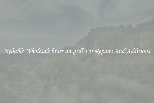 Reliable Wholesale brass air grill For Repairs And Additions