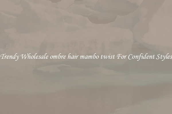 Trendy Wholesale ombre hair mambo twist For Confident Styles