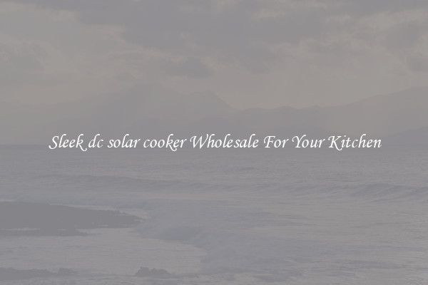 Sleek dc solar cooker Wholesale For Your Kitchen