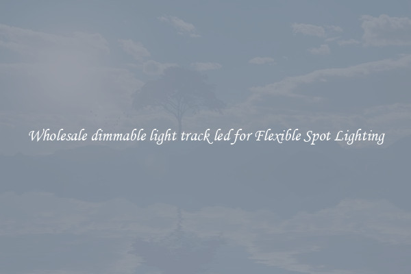 Wholesale dimmable light track led for Flexible Spot Lighting