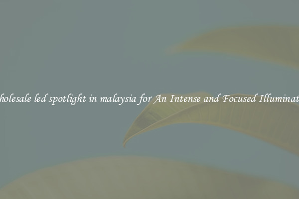 Wholesale led spotlight in malaysia for An Intense and Focused Illumination